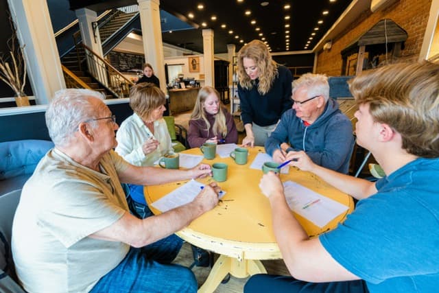 Workshop group activity at The Blossoming Workshop